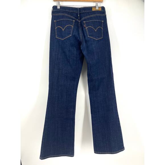 Levi's Women's Blue Denim Demi Curve Boot Cut Jeans 6 (29/31) Classic Fit - Picture 3 of 7